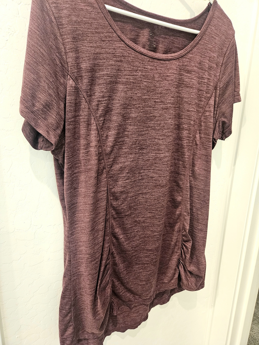 Gaiam Plum Short-Sleeve Yoga Top